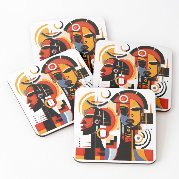 Item preview, African Tribe Bauhaus Design designed and sold by ArtificialGenes.