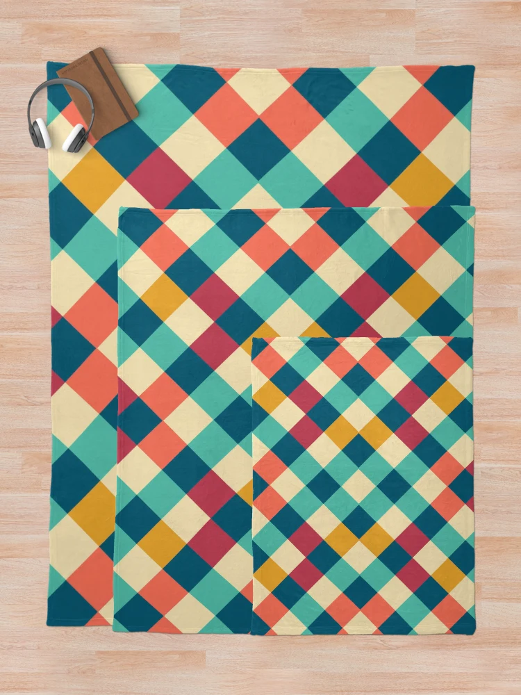 Thumbnail 5 of 6, Throw Blanket, Square Pattern designed and sold by MagicColorPrint.