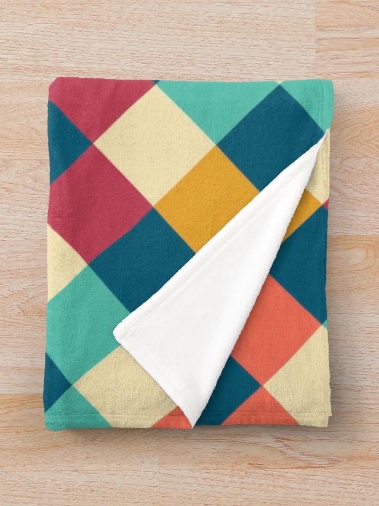 Thumbnail 3 of 6, Throw Blanket, Square Pattern designed and sold by MagicColorPrint.