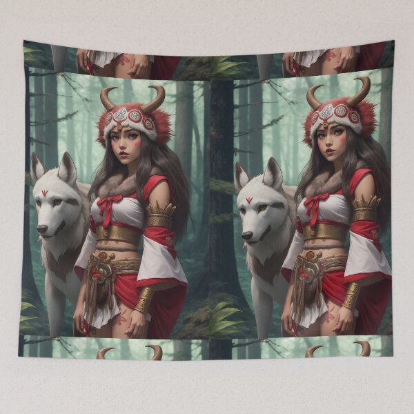 Item preview, PRINCESS MONONOKE IN THE FOREST Steam Punk Dream designed and sold by GioFranBer.
