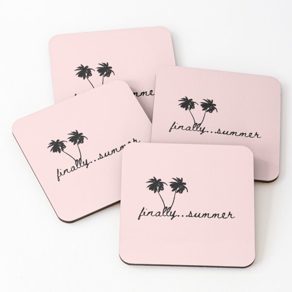 Item preview, Finally Summer in Cursive with Palm Trees designed and sold by fontspree.