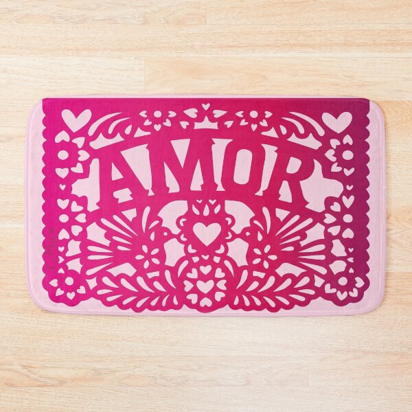 Item preview, pink LOVE mexican folk art decoration papel picado latin fiesta  designed and sold by T-Mex.