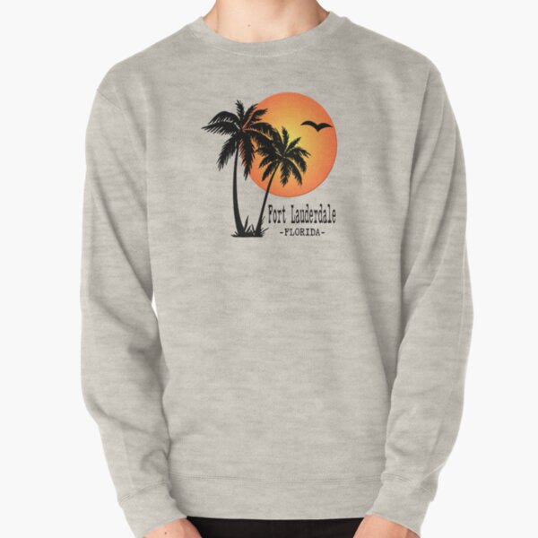 Fort Lauderdale Florida Beach Sun Palm Trees Pullover Sweatshirt