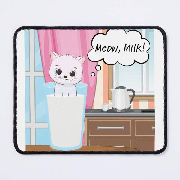 Item preview, Meow, milk! designed and sold by Katryn Bury.