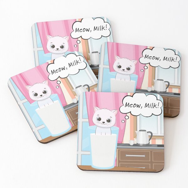 Item preview, Meow, milk! designed and sold by Katryn Bury.