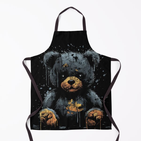 Item preview, A Vintage Distressed Street Art Creepy Teddy Bear designed and sold by GVRDesign.