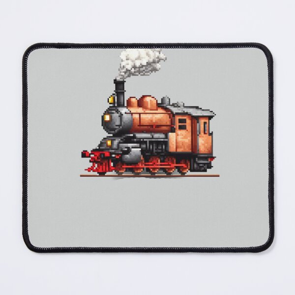 Item preview, Pixel Locomotive Train Design Print  designed and sold by randomtdesigns.