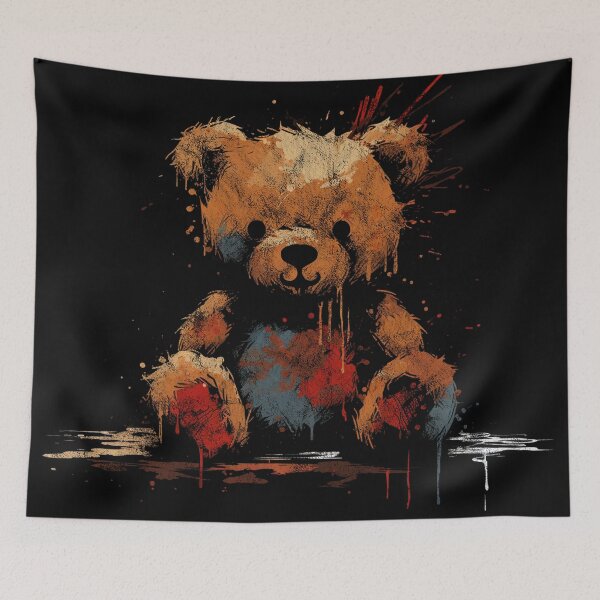 Item preview, A Vintage Distressed Street Art classic Teddy Bear designed and sold by GVRDesign.