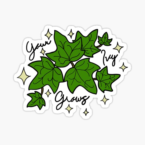 Leaf Arm Ivy Sticker Beautiful And Refined Glossy Evermore