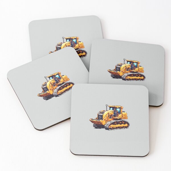 Item preview,  Pixel Bulldozer Design Print  designed and sold by randomtdesigns.