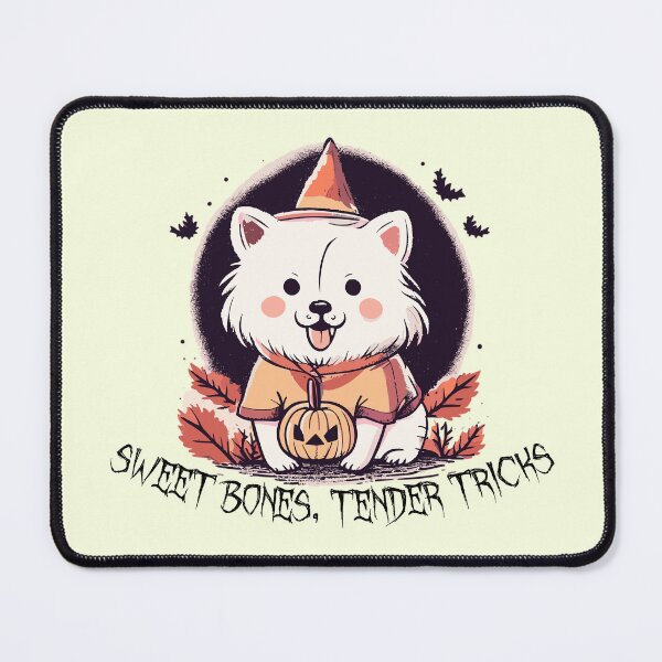 Item preview, Sweet Bones & Tender Tricks - Adorable Dog and Pumpkin designed and sold by ARVM.
