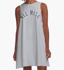 All Rise Jersey Script A-Line Dress