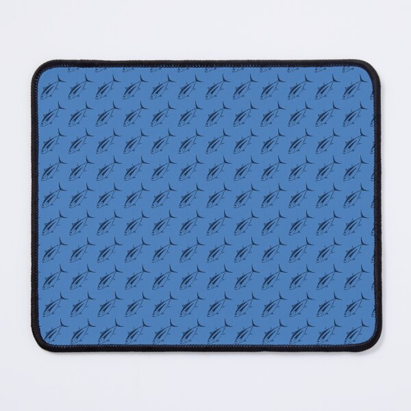 Item preview, Cute Albacore Fish in Marine Blue on Aegean Blue designed and sold by fruttidimare.