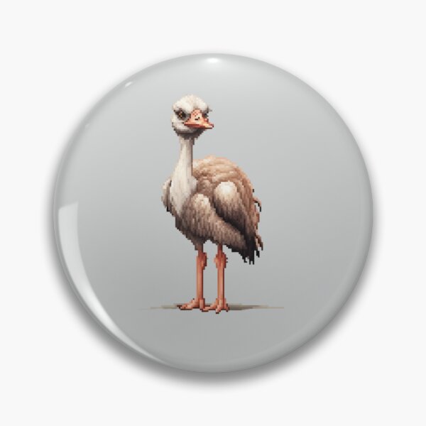 Item preview,  Pixel Ostrich Design Print  designed and sold by randomtdesigns.