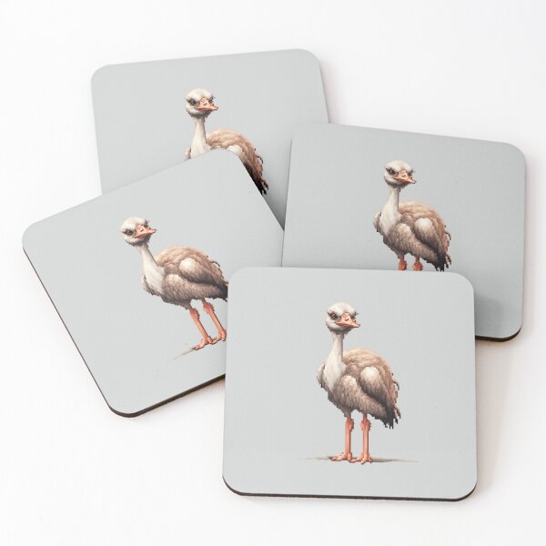 Item preview,  Pixel Ostrich Design Print  designed and sold by randomtdesigns.