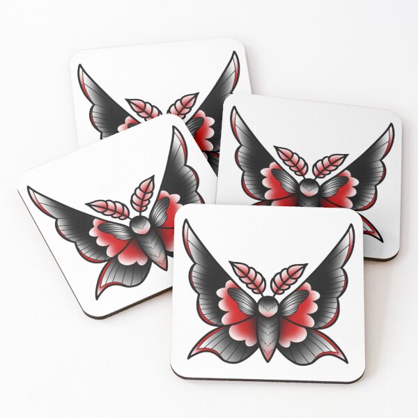 Item preview, Black and Red Gothic Moth designed and sold by gabbynrodriguez.