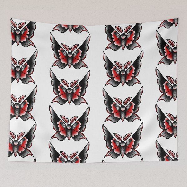 Item preview, Black and Red Gothic Moth designed and sold by gabbynrodriguez.