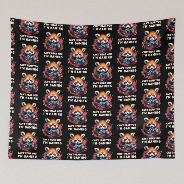 Item preview, Red Panda Gaming Can't Hear You I'm Gaming Red Panda Lover designed and sold by ArtFromBeyond.
