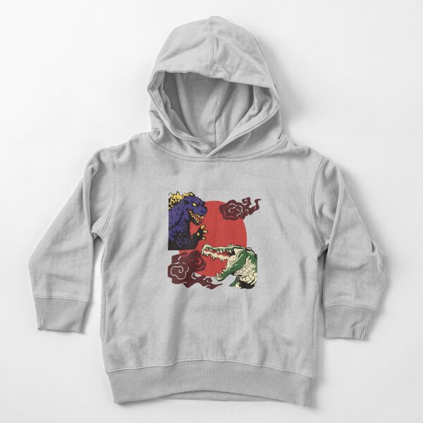 Item preview, Godzilla Vs giant alligator (Godzilla lives in your T-shirts) designed and sold by inverteddigits.