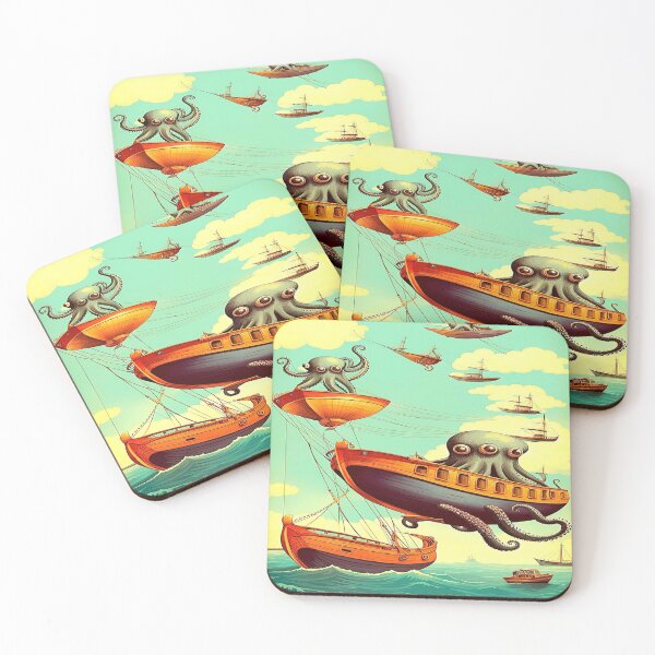 Item preview, The Flying Boats-Octopuses! designed and sold by Giulivo Store Graphic.