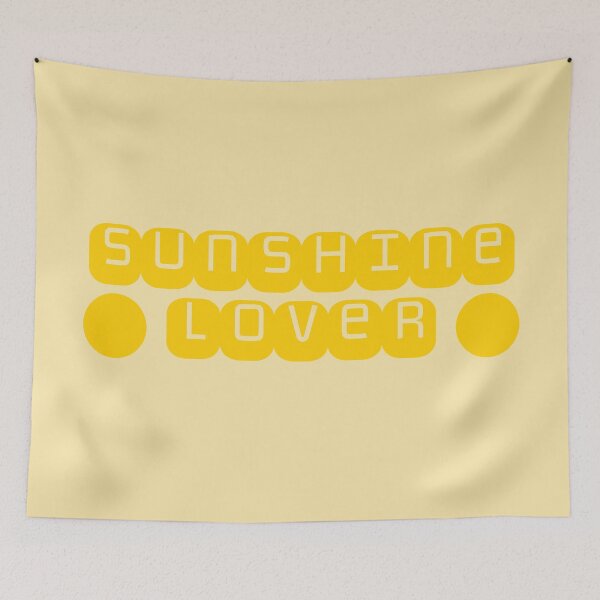 Item preview, Sunshine Lover in Golden Yellow Bubble Letters designed and sold by fontspree.