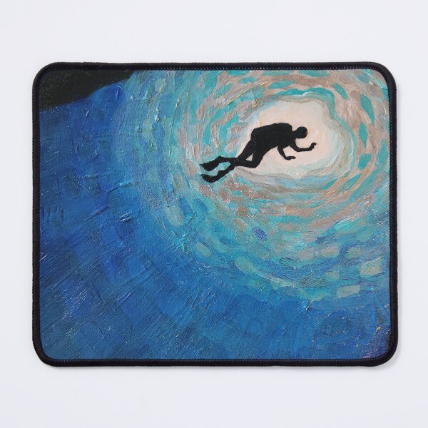 Item preview, Diver Headed Towards The Ocean Surface designed and sold by CozyPixelFluff.