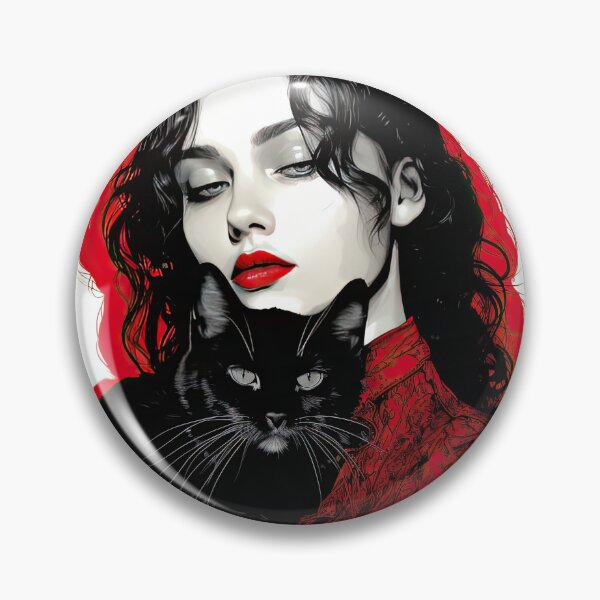 Item preview, Her Mysterious Cat designed and sold by Ioana Sirboiu.