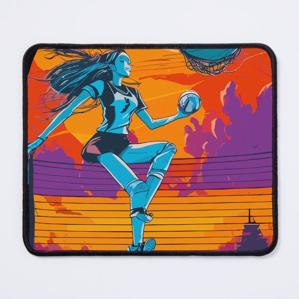 Item preview, Volleyball woman in a Halloween themed cemetery designed and sold by MB2PRo.