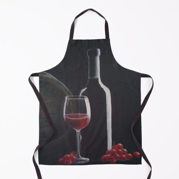 Item preview, Wine glass with wine bottle designed and sold by Irisarts61.