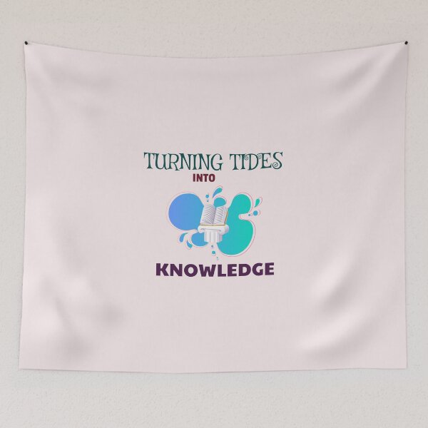 Item preview, Turning Tides into Knowledge - Inspirational Quote Design designed and sold by zeddy-store.