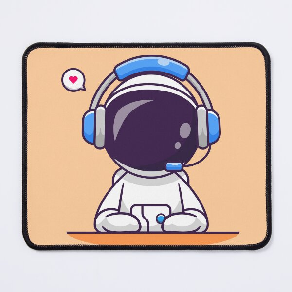 Item preview, Cosmic DJ: Cute Astronaut Rocking Headphones in Cartoon Vector Icon designed and sold by hjian8219.