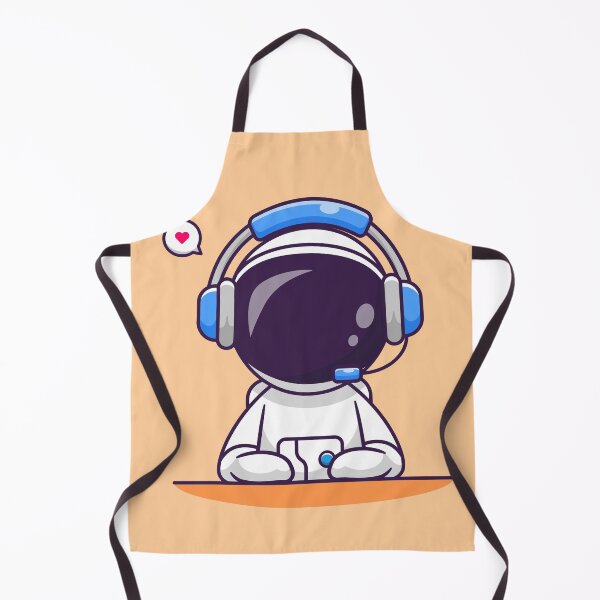 Item preview, Cosmic DJ: Cute Astronaut Rocking Headphones in Cartoon Vector Icon designed and sold by hjian8219.