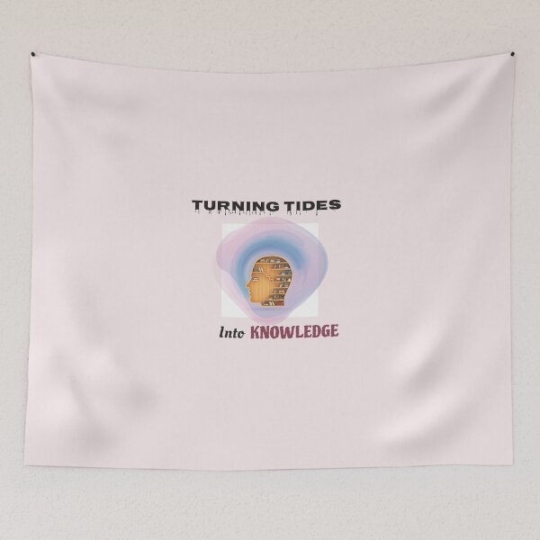 Item preview, Turning Tides into Knowledge - Inspirational Quote Design designed and sold by zeddy-store.