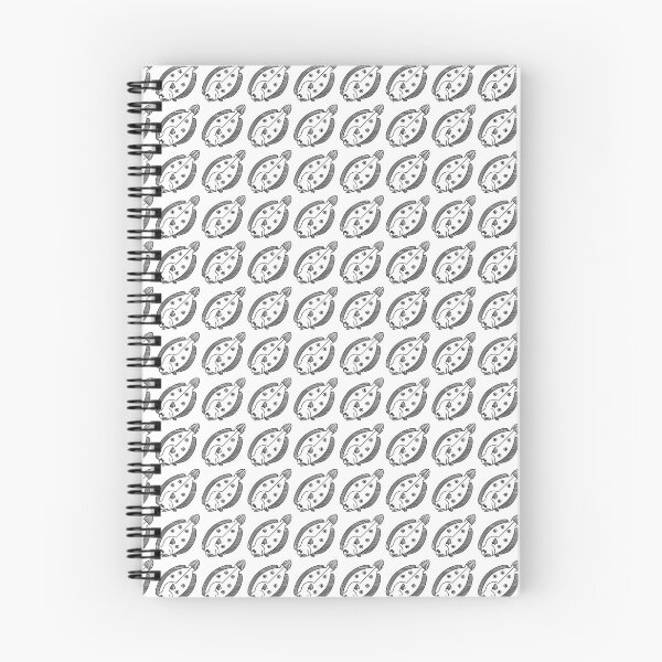 Item preview, Fun Flounder Fish in Black and White designed and sold by fruttidimare.