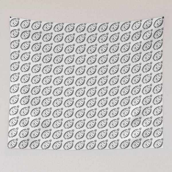 Item preview, Fun Flounder Fish in Black and White designed and sold by fruttidimare.