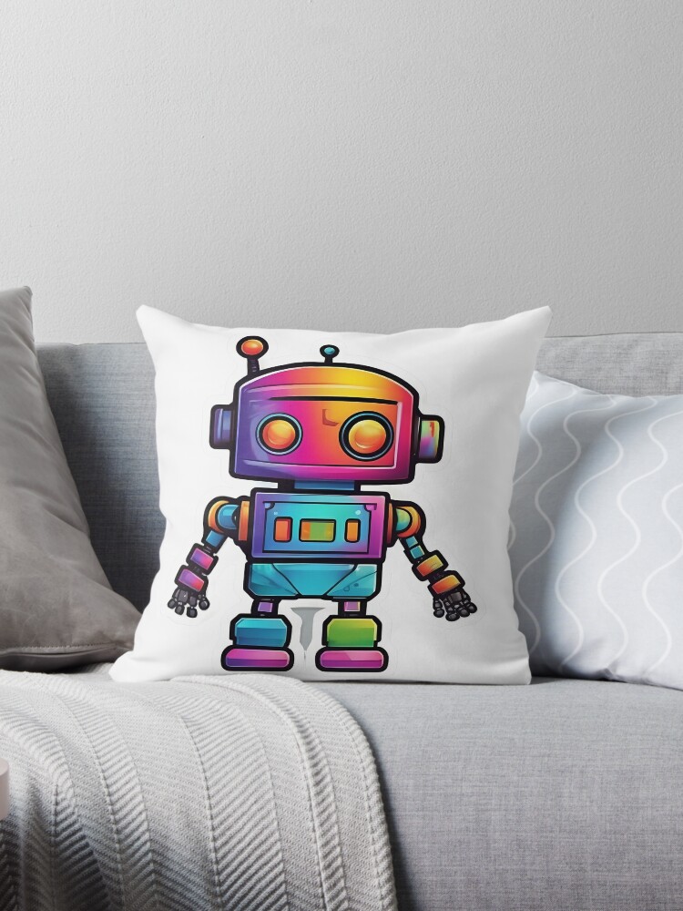 Colorful Robot Sticker Sticker for Sale by Ahmed Abdelghaffar