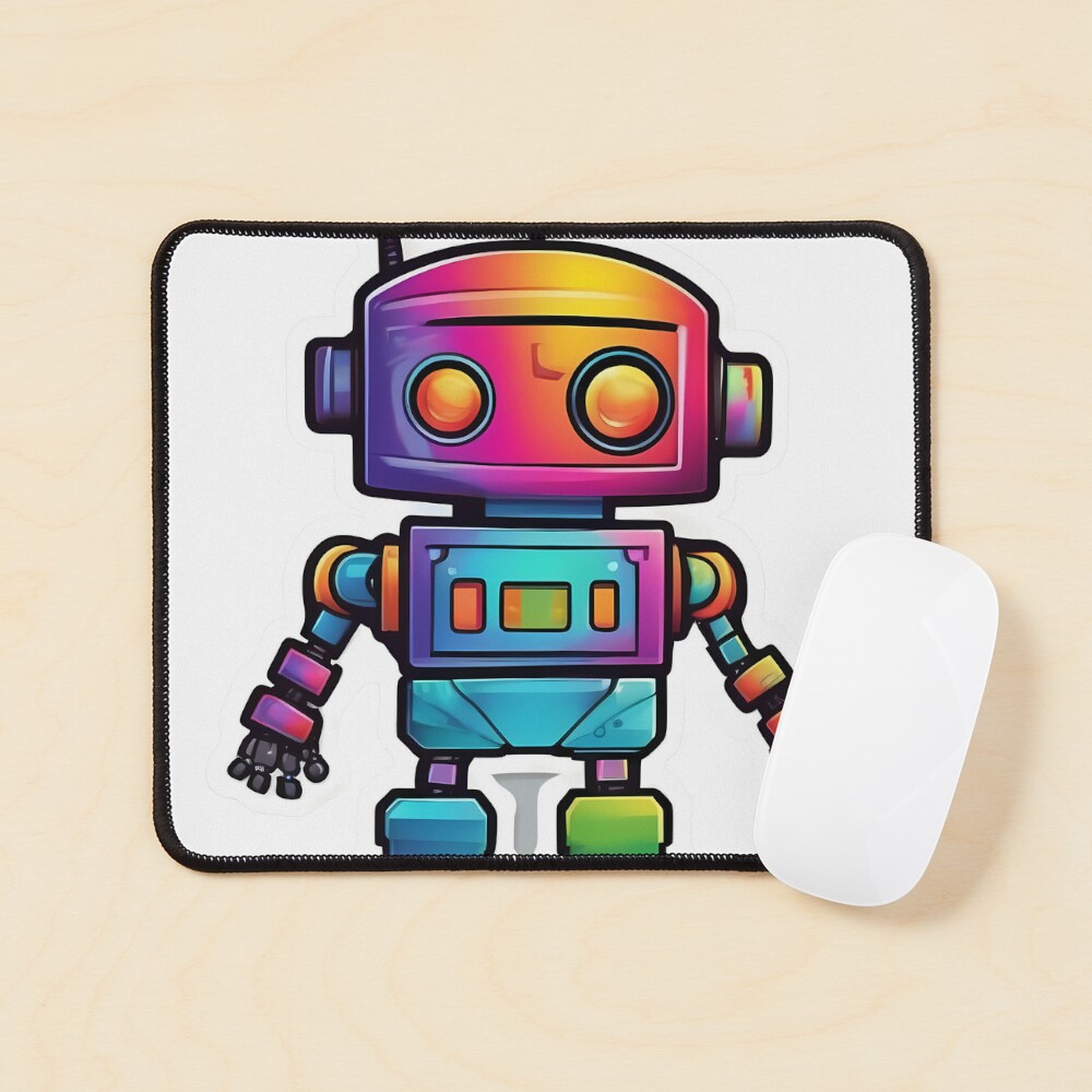 Colorful Robot Sticker Sticker for Sale by Ahmed Abdelghaffar