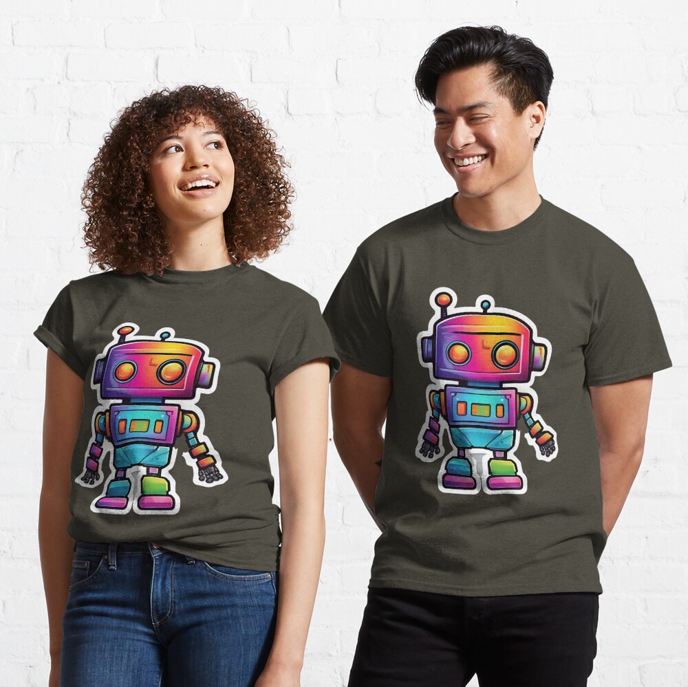 Colorful Robot Sticker Sticker for Sale by Ahmed Abdelghaffar