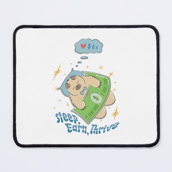 Item preview, RichyBear: Sleep, earn, thrive  designed and sold by CuteAndCoolSt.