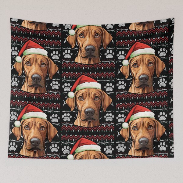 Aperçu de l'œuvre Rhodesian Ridgeback Ugly Sweater Christmas créée et vendue par rafaeltto.