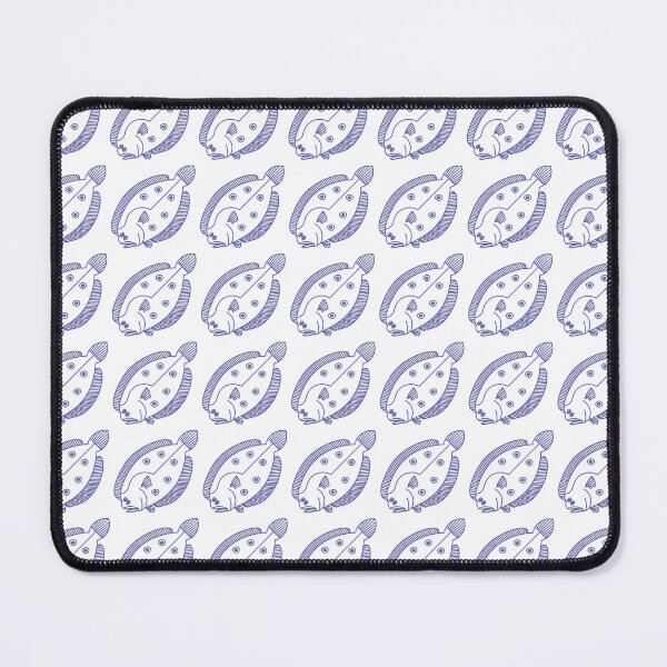Item preview, Fun Flounder Fish in Very Peri Purple and White  designed and sold by fruttidimare.