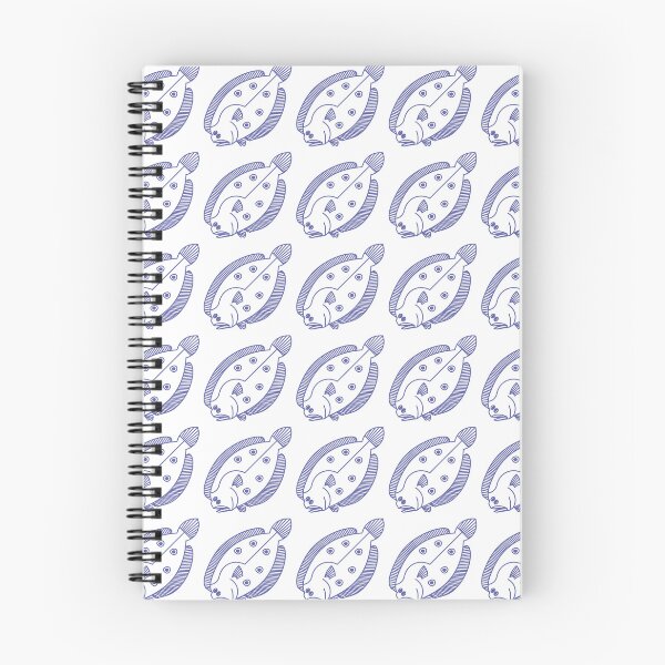 Item preview, Fun Flounder Fish in Very Peri Purple and White  designed and sold by fruttidimare.