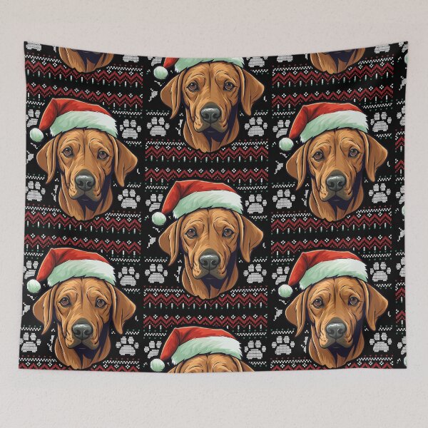 Aperçu de l'œuvre Rhodesian Ridgeback Ugly Sweater Christmas créée et vendue par rafaeltto.