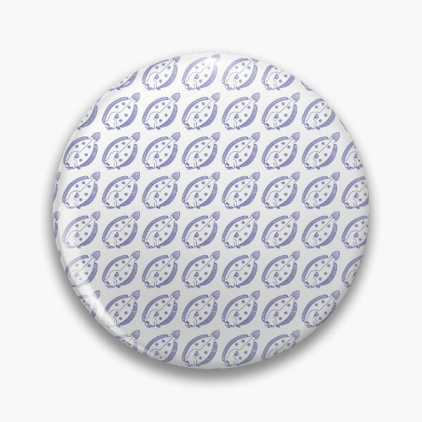 Item preview, Fun Flounder Fish in Very Peri Purple and White designed and sold by fruttidimare.