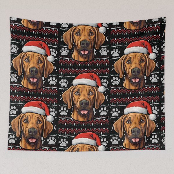 Aperçu de l'œuvre Rhodesian Ridgeback Ugly Sweater Christmas créée et vendue par rafaeltto.