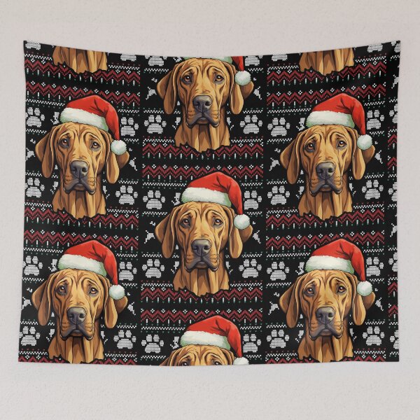 Aperçu de l'œuvre Rhodesian Ridgeback Ugly Sweater Christmas créée et vendue par rafaeltto.