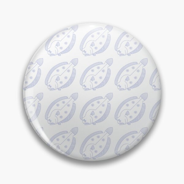 Item preview, Fun Flounder Fish in Light Purple and White  designed and sold by fruttidimare.