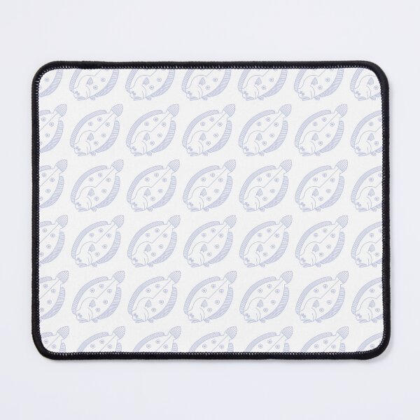 Item preview, Fun Flounder Fish in Light Purple and White  designed and sold by fruttidimare.