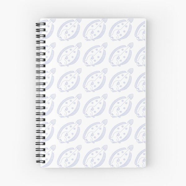 Item preview, Fun Flounder Fish in Light Purple and White  designed and sold by fruttidimare.