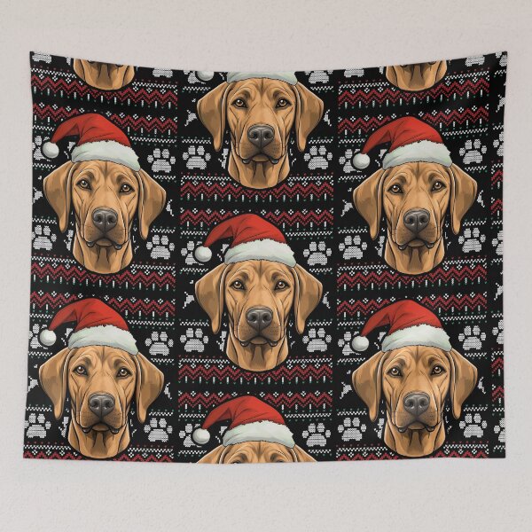 Aperçu de l'œuvre Rhodesian Ridgeback Ugly Sweater Christmas créée et vendue par rafaeltto.